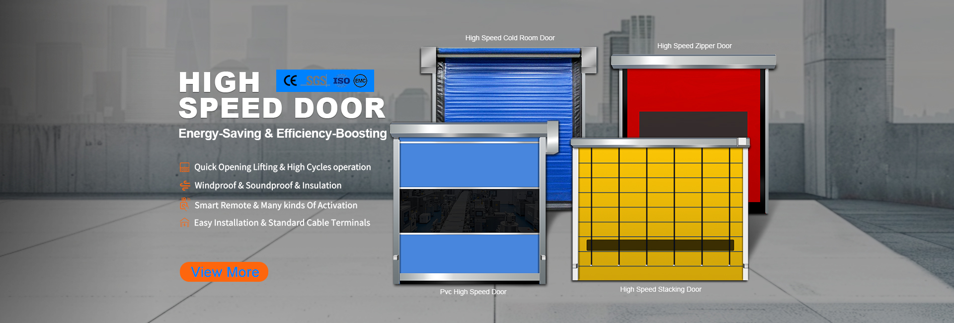 kualitas Pintu Kecepatan Tinggi Industri Pabrik