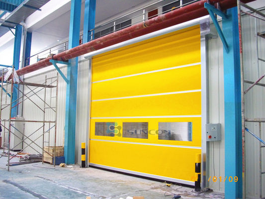 Mudah Instalasi Pintu Cepat Industri Warna Disesuaikan Bahan Alloy Aluminium
