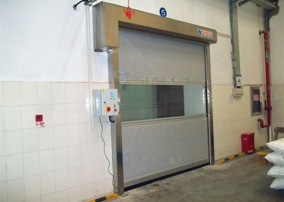 Keamanan Pintu Kecepatan Tinggi Industri dengan Sistem Kontrol Opsional 1.0-2.0m/s Kecepatan Pembukaan