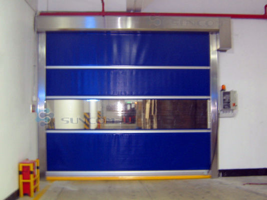 High Safety High Speed Industrial High Speed Door Dengan Lampu Opsional