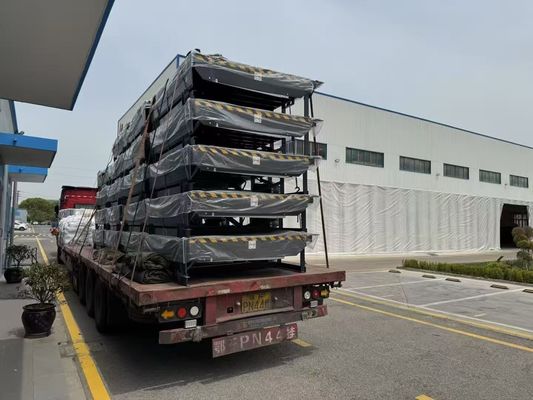 Grey Electric Hydraulic Dock Leveler dari pelat baja halus