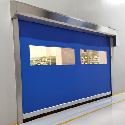 Pintu Kain vertikal Tirai Kecepatan Tinggi Roll Up Pintu