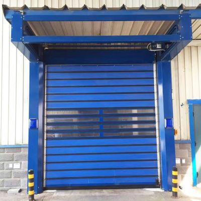 Area Beban Angin Pintu Keamanan Industri Dengan Kerangka Pintu Baja Galvanis Standar