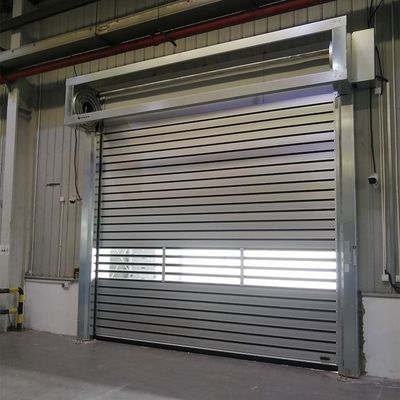 220V Putih Otomatis Kecepatan Tinggi Rolling Shutter Pintu Untuk Kimia Industri