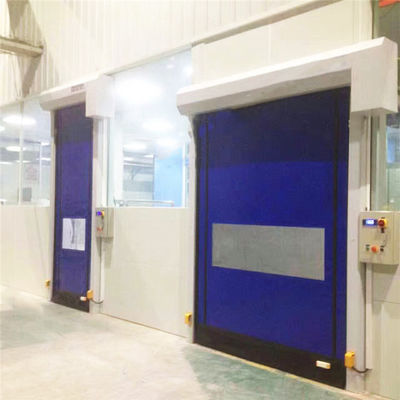 Tutup pintu industri tahan debu Film plastik High Speed Zipper IP 54